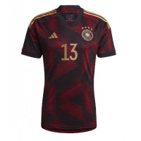 Billiga Tyskland Thomas Muller #13 Borta fotbollskläder VM 2022 Kortärmad